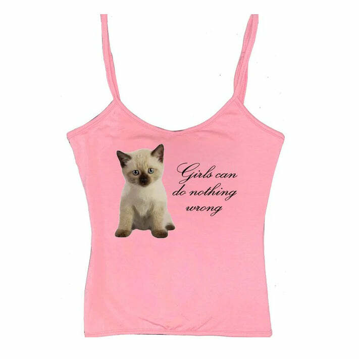 Girls Can Do Nothing Wrong Y2K Aesthetic Tank Top for Trendy Outfits