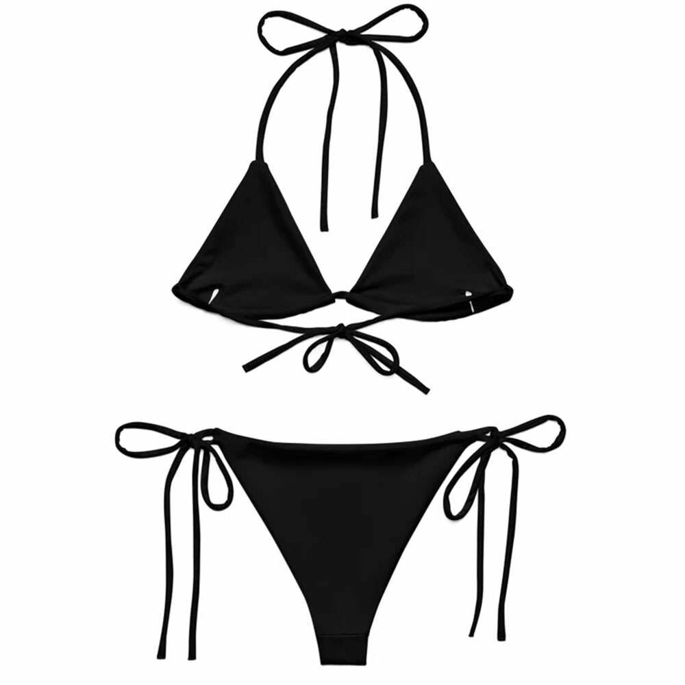 Grunge Aesthetic Y2K Bikini Set for Trendy Summer Vibes