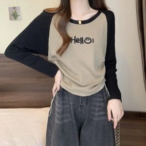 Hello Sunshine Colorblock Top - Y2K Aesthetic Cute Top for Trendy Looks