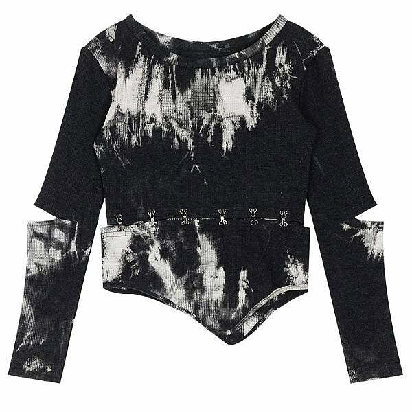 Here And Now Y2K Aesthetic Long Sleeve Top - Cute & Comfy Style