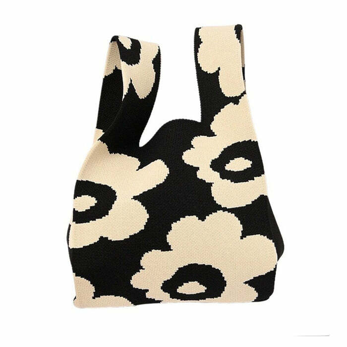 Indie Aesthetic Floral Tote Bag for Y2K and Coquette Style Lovers