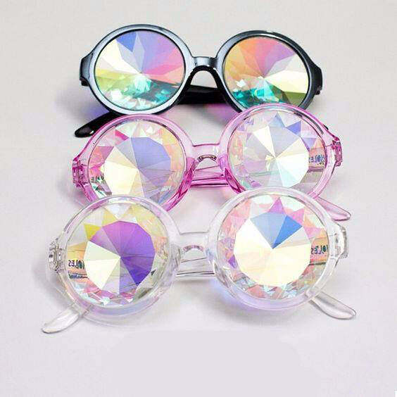 Kaleidoscope Sunglasses for Y2K Aesthetic & Coquette Style Outfits