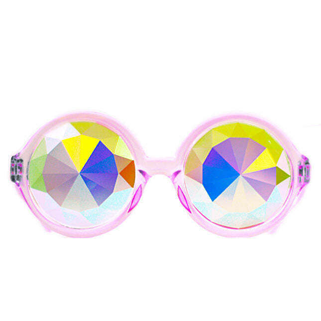 Kaleidoscope Sunglasses for Y2K Aesthetic & Coquette Style Outfits