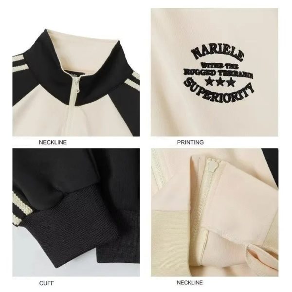 Kawaii Twin Track Jackets - Y2K Aesthetic Cute Tops for Trendy Outfits