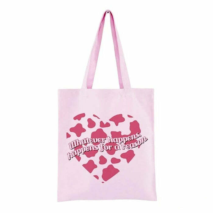 Korean Aesthetic Tote Bag for Y2K Fashion & Coquette Style Lovers