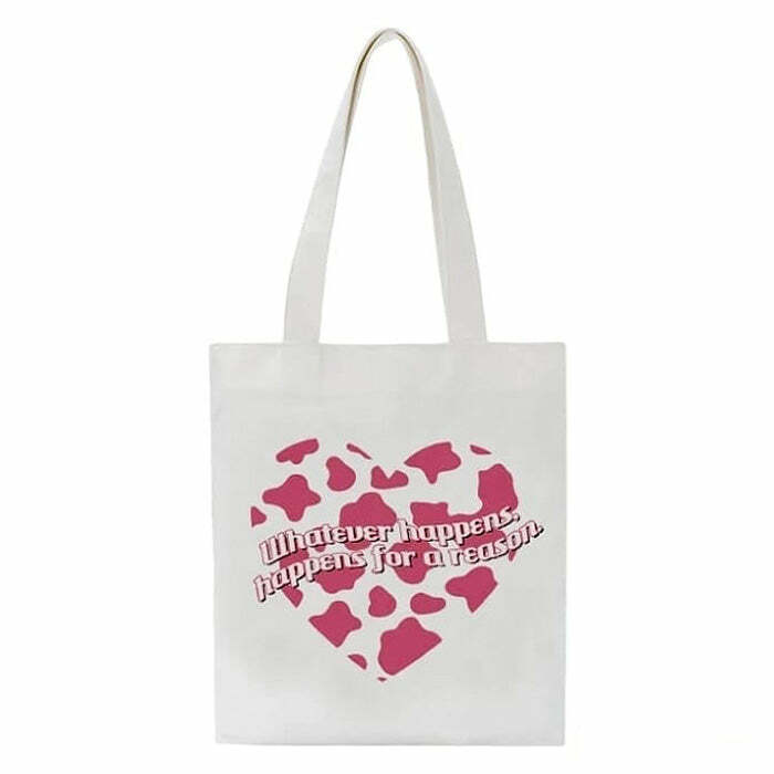 Korean Aesthetic Tote Bag for Y2K Fashion & Coquette Style Lovers