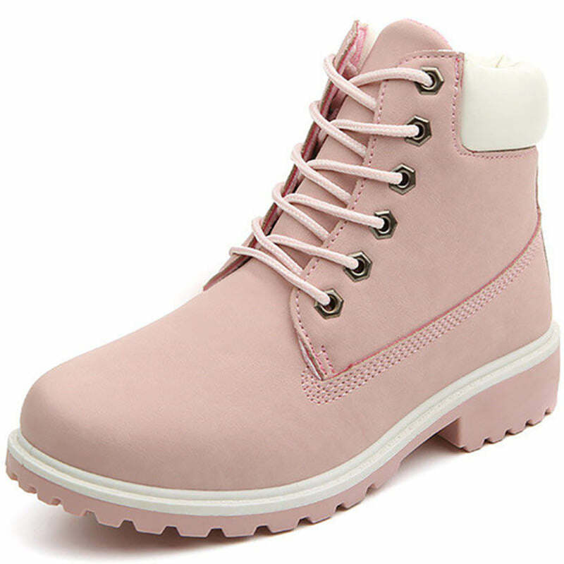 Lace Up Pink Flat Boots for Y2K Aesthetic & Coquette Style Outfits