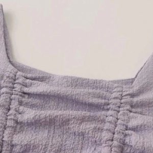 Lavender Ruched Dream Blouse - Y2K Aesthetic Cute Top for Stylish Outfits