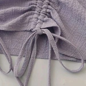 Lavender Ruched Dream Blouse - Y2K Aesthetic Cute Top for Stylish Outfits