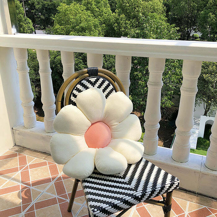 Lazy Flower Pillow - Y2K Aesthetic Home Decor for Cozy Spaces