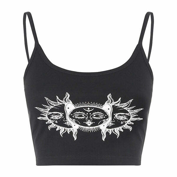 Le Soleil Y2K Aesthetic Tank Top - Cute Pastel Goth Style