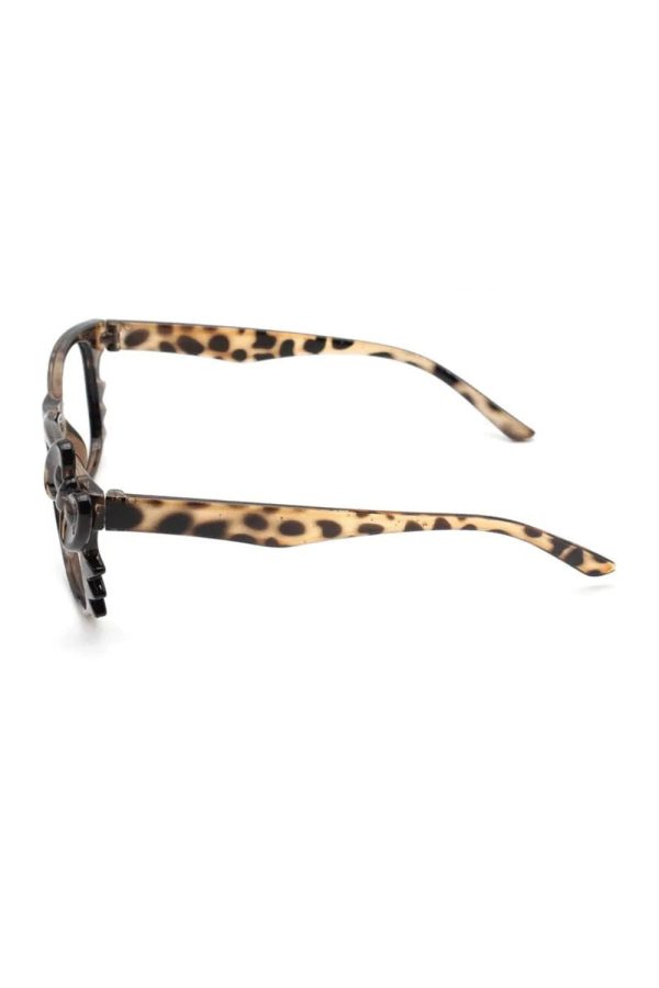 Leopard Bow Geek Chic Glasses for Y2K Aesthetic and Coquette Style