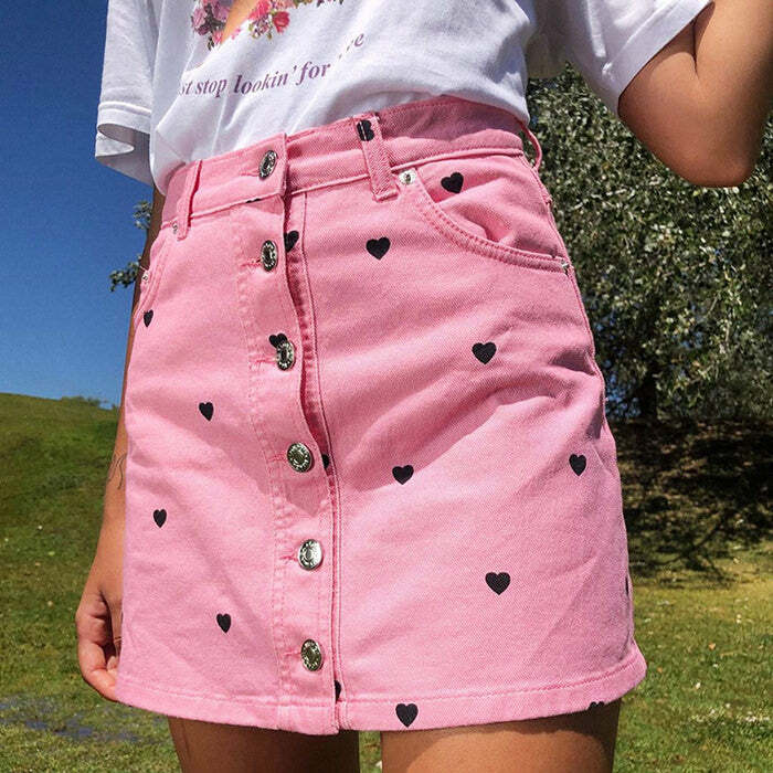 Love Bites Cargo Skirt - Y2K Aesthetic with Coquette Style Vibes