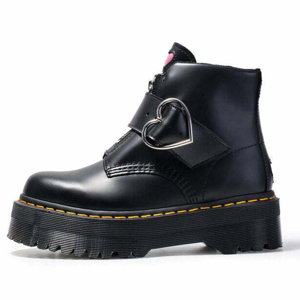 Love Bites Y2K Aesthetic Boots for Grunge and Coquette Style