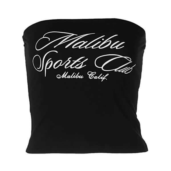 Malibu Sports Club Y2K Tube Top - Cute Aesthetic for Summer Vibes