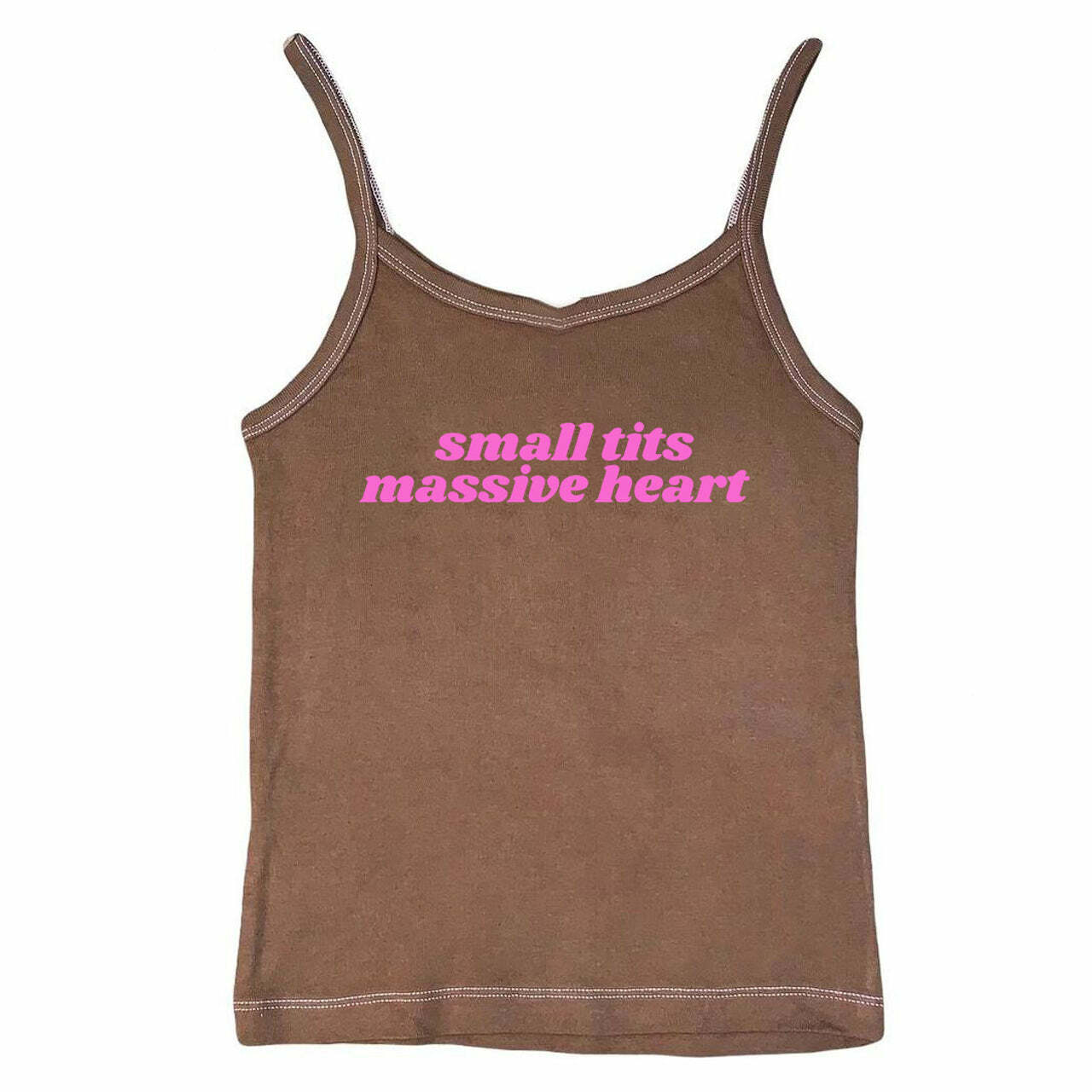 Massive Heart Tank Top - Y2K Aesthetic Cute Top for Grunge & Coquette Style