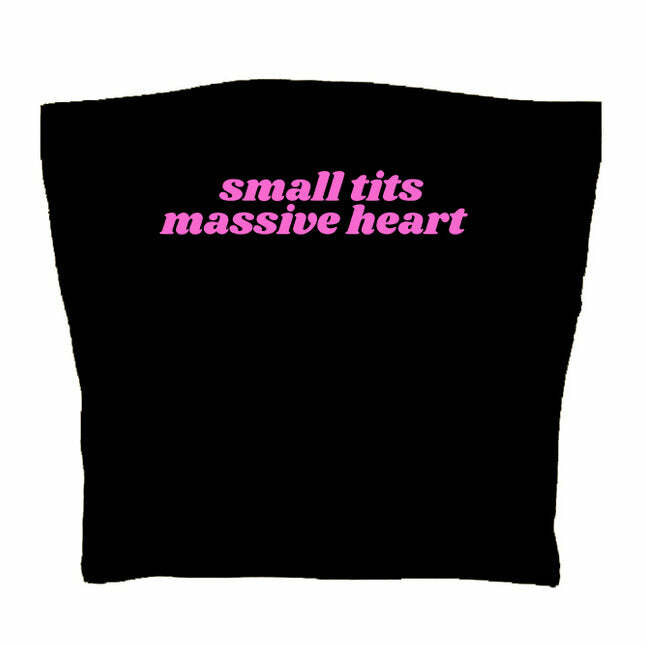 Massive Heart Tube Top - Y2K Aesthetic Cute Top for Trendy Outfits