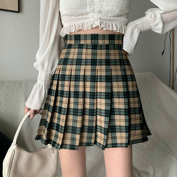 Meet Me On Campus Y2K Plaid Skirt - Cute Preppy Aesthetic Outfit