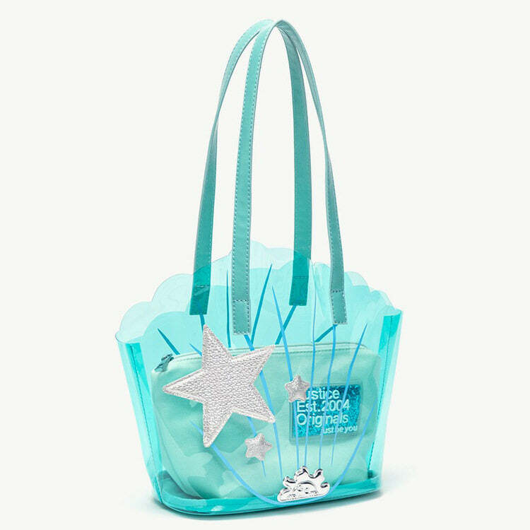 Mermaidcore Shell Transparent Bag - Y2K Aesthetic Beach Vibes