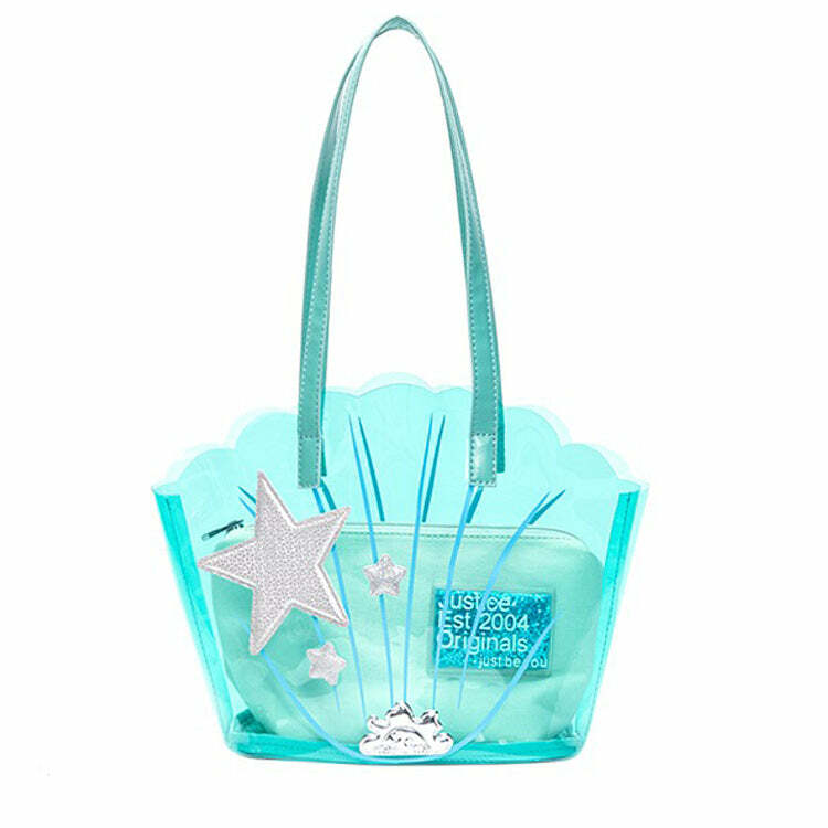 Mermaidcore Shell Transparent Bag - Y2K Aesthetic Beach Vibes