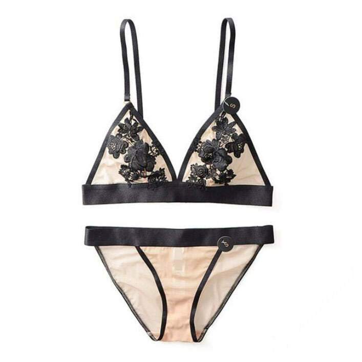 Nobody's Baby Y2K Lingerie Set - Embrace Coquette Aesthetic Vibes