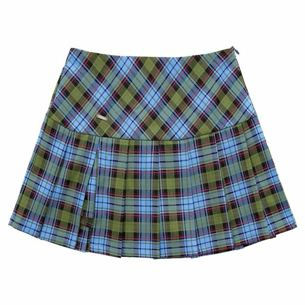 Not Your Babydoll Pleated Skirt - Y2K Aesthetic Grunge Style Essential