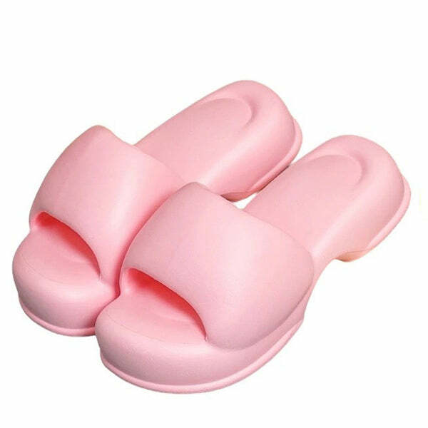 Pastel Foam Street Slippers for Y2K Aesthetic and Cozy Vibes