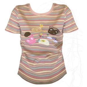 Pastel Striped Top - Y2K Fashion Essential for Cute Aesthetic Outfits