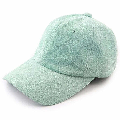 Pastel Suede Cap for Y2K Aesthetic & Coquette Style Outfits