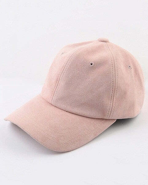 Pastel Suede Cap for Y2K Aesthetic & Coquette Style Outfits