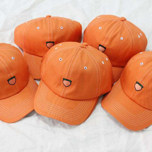 Peach Dad Hat - Y2K Aesthetic Cap for Cute Outfits & Comfy Style