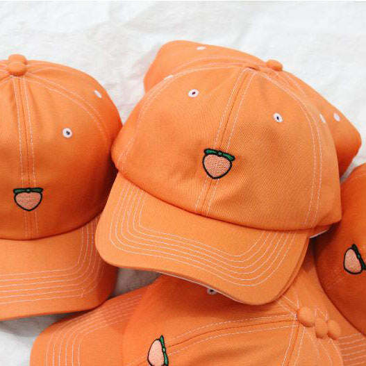 Peach Dad Hat - Y2K Aesthetic Cap for Cute Outfits & Comfy Style