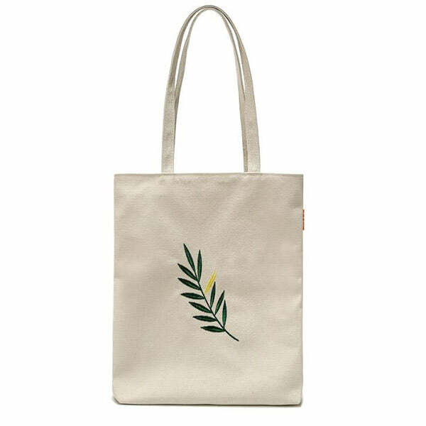 Plant Mom Aesthetic Shoulder Bag - Y2K Style for Eco-Friendly Fashion