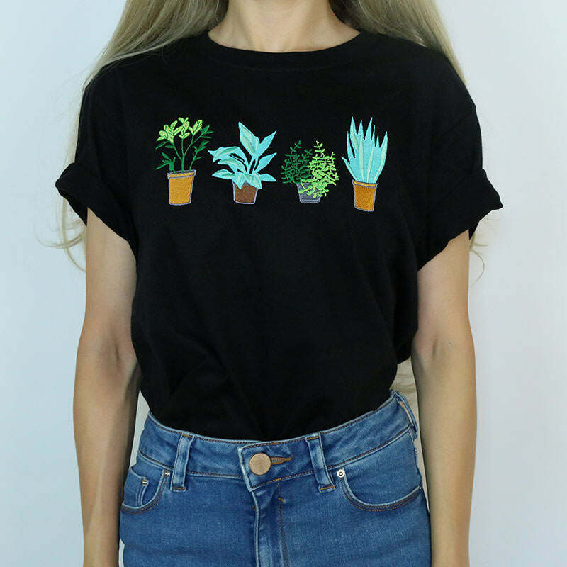 Plants Are Friends Tee - Y2K Aesthetic Cute Top for Nature Lovers