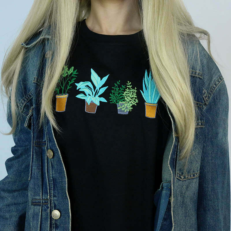 Plants Are Friends Tee - Y2K Aesthetic Cute Top for Nature Lovers