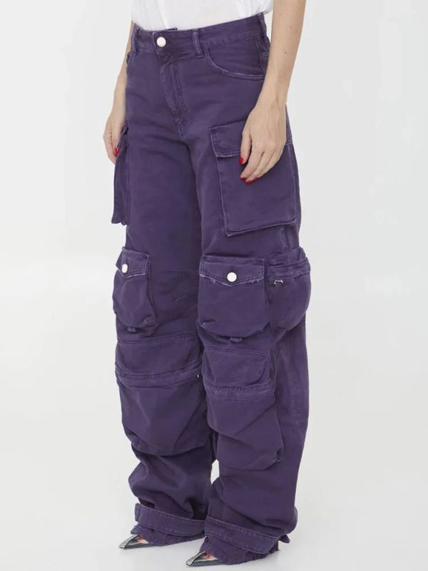 Plum Surge Y2K Pocket Pants for Grunge and Coquette Aesthetic Styles