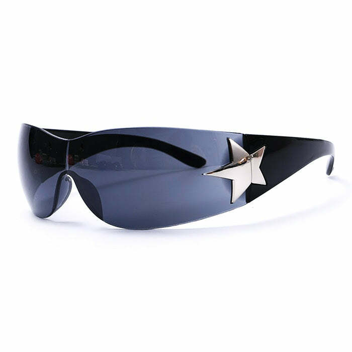 Rock The Scene Y2K Star Glasses for Aesthetic Outfits & Grunge Style