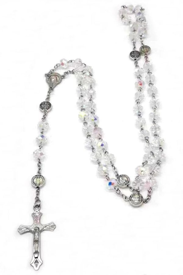 Rose Quartz Prayer Beads Necklace - Y2K Aesthetic Jewelry for Coquette Style