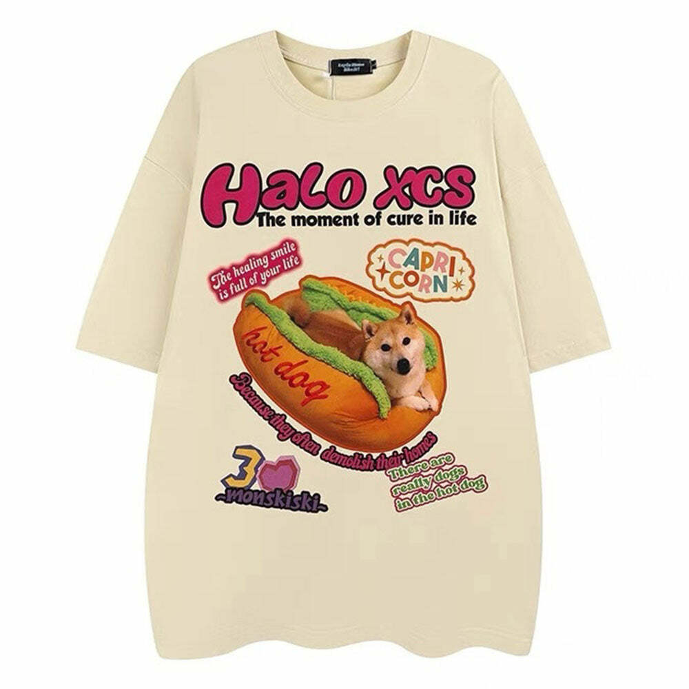 Shiba Inu Aesthetic Tee: Y2K Style Cute Top for Trendy Outfits