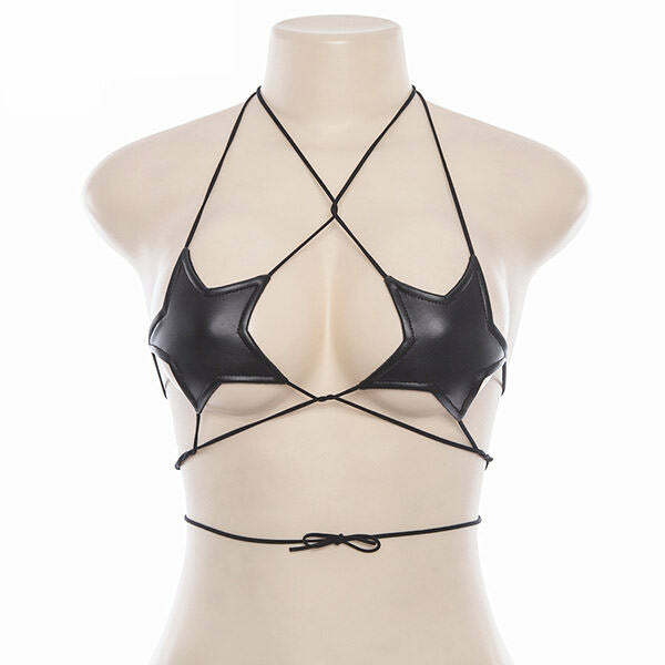 Shinin' Star Y2K Bra Top - Cute Aesthetic for Grunge & Coquette Styles