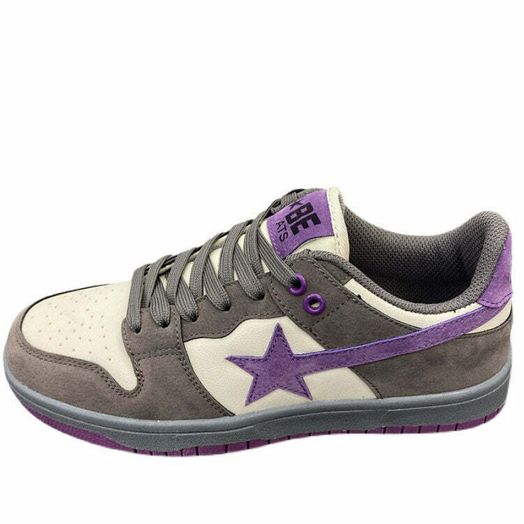 Shooting Star Y2K Aesthetic Sneakers for Trendy Outfits and Vibes