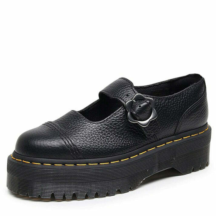 Skippin' School Shine Mary Janes - Y2K Aesthetic Platform Shoes