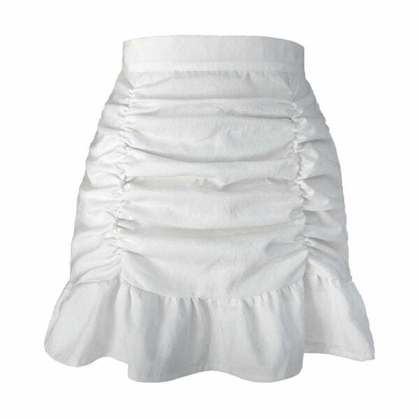 Soft Girl Ruffle Mini Skirt - Y2K Aesthetic Cute Skirt for Trendy Outfits