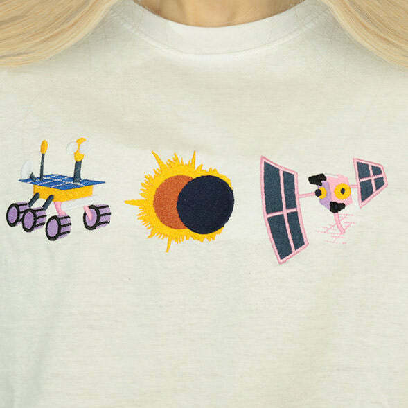 Space Research Tee: Y2K Aesthetic Graphic Top for Trendy Outfits