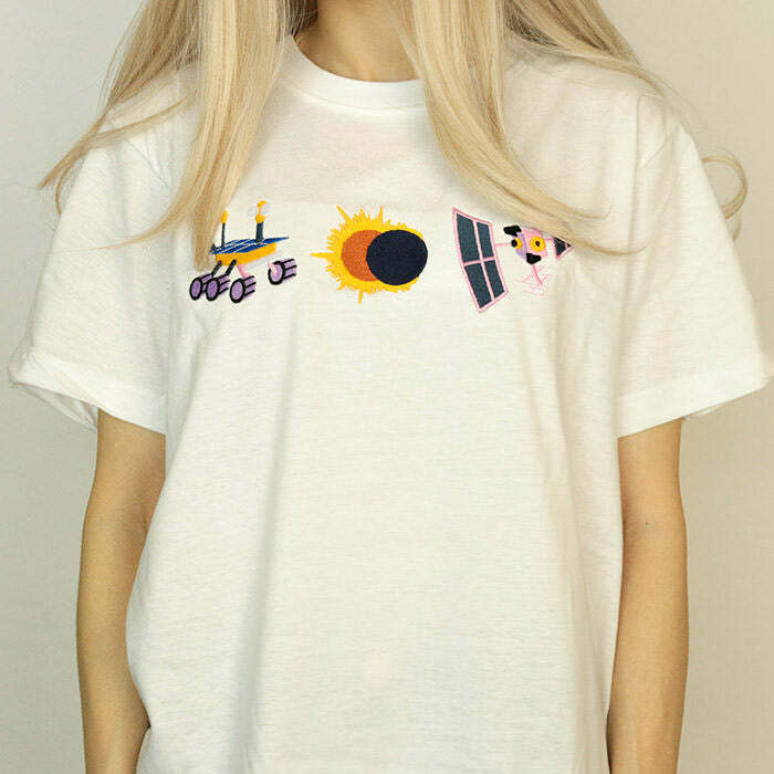 Space Research Tee: Y2K Aesthetic Graphic Top for Trendy Outfits