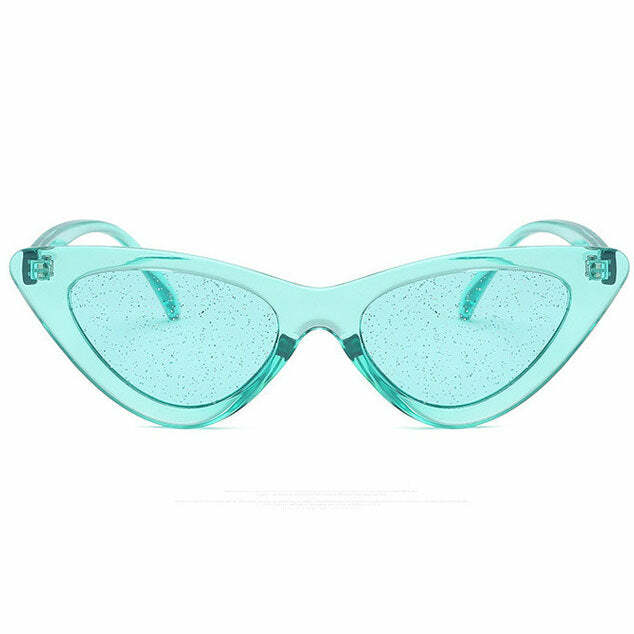 Sparkle Cat Eye Sunglasses for Y2K Fashion & Coquette Aesthetic Looks