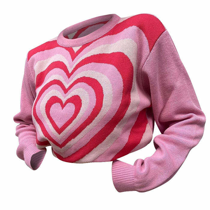 Spreading Love Y2K Aesthetic Jumper - Cute & Comfy for Every Occasion