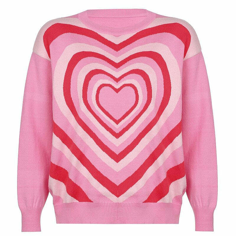 Spreading Love Y2K Aesthetic Jumper - Cute & Comfy for Every Occasion