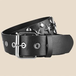 Star Studded Punk Belt for Y2K Fashion & Grunge Aesthetic Outfits