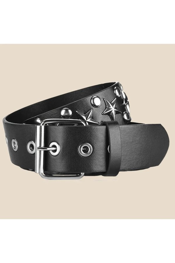 Star Studded Punk Belt for Y2K Fashion & Grunge Aesthetic Outfits